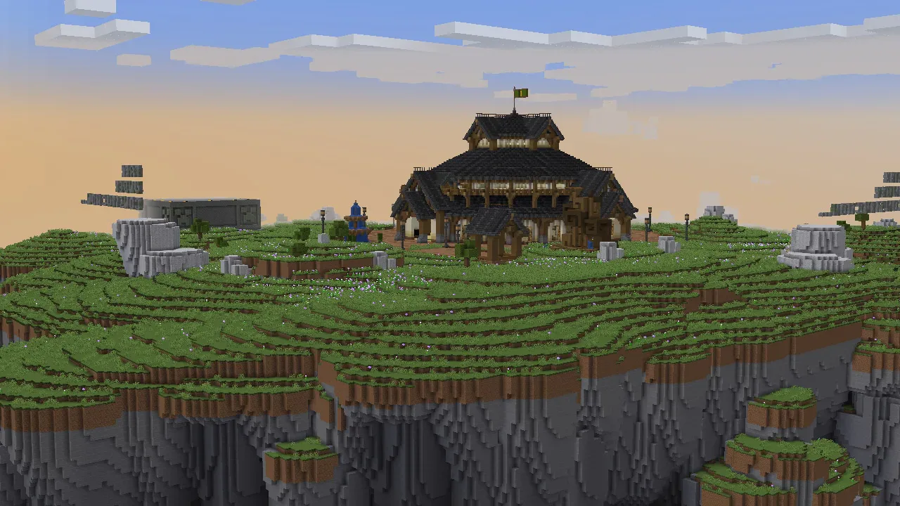 A screenshot depicting a location within the Minecraft National Park.