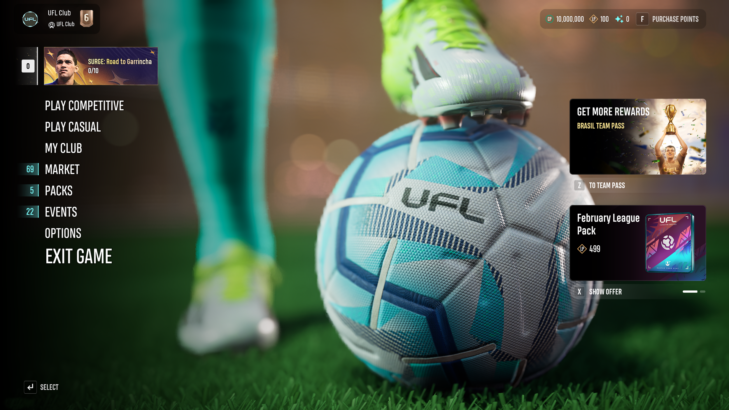 Unlock Legendary Garrincha in Surge Event image 005