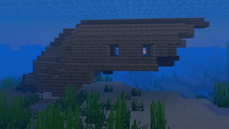 Image 84: A screenshot of a shipwreck on the bottom of the ocean.