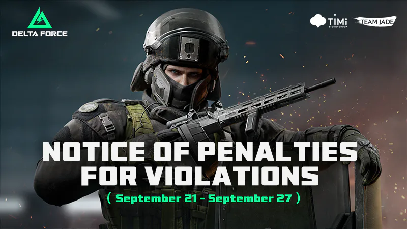 Delta Force - G.T.I. Security | Notice of penalties for violations