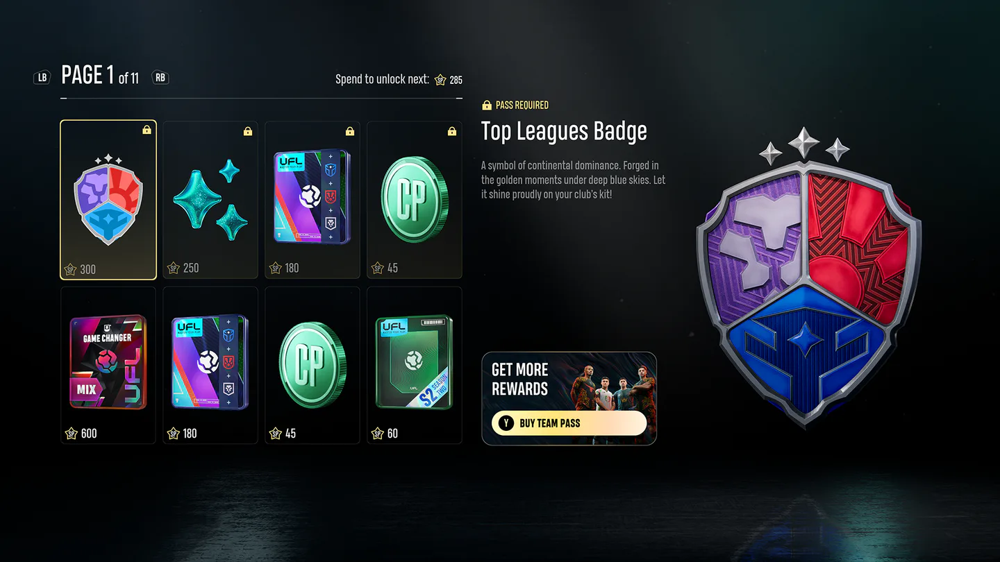 Unlock Elite Players in Team Pass image 005