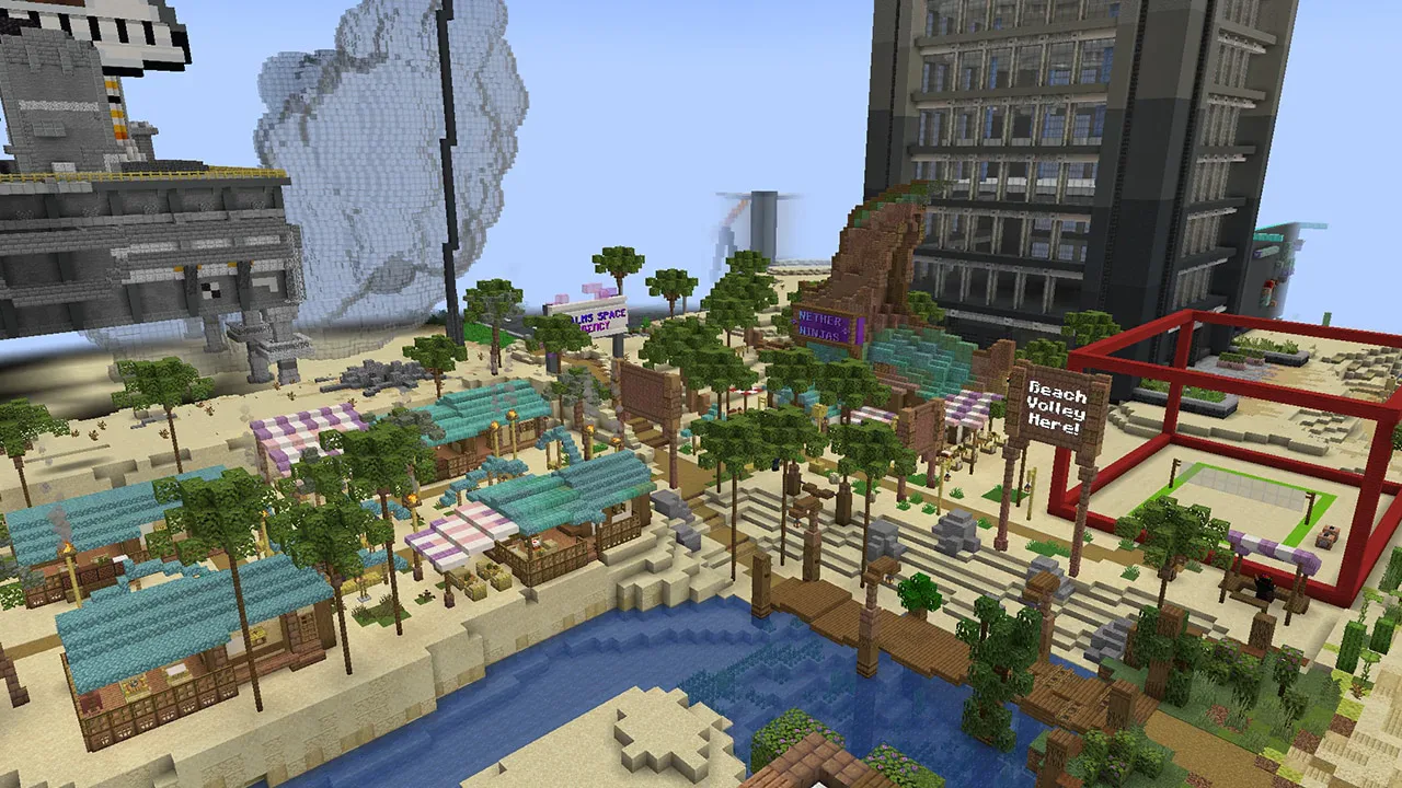 A beachy builds featuring beach volley ball