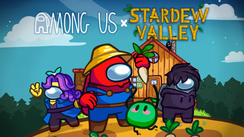 Announcing: Among Us x Stardew Valley 🌻🌱