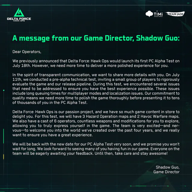 PC Alpha Test Update image 001