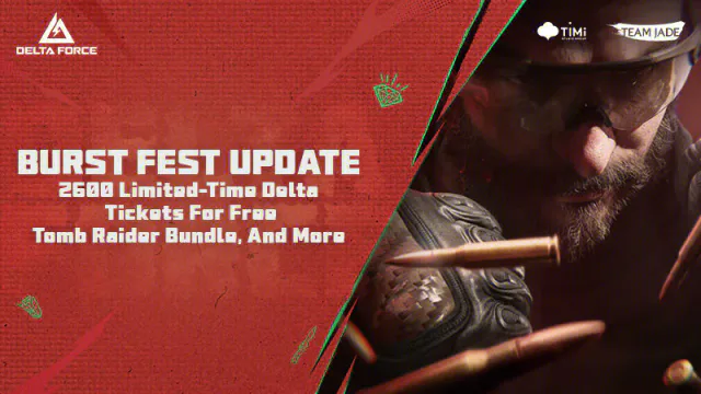 Claim 2,600 Delta Tickets in Burst Fest event artwork