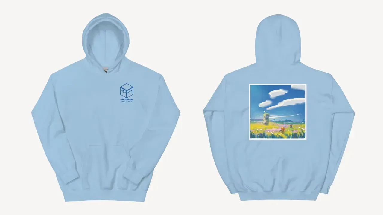 Limited Loot collection hoodie in light blue