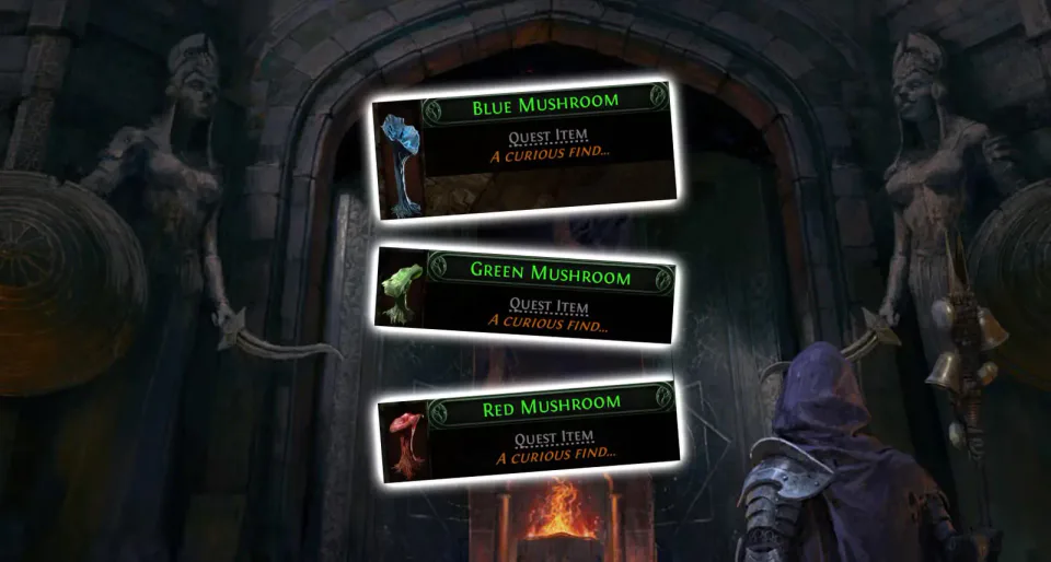 What to do with Red, Green, Blue Mushrooms - Act 3