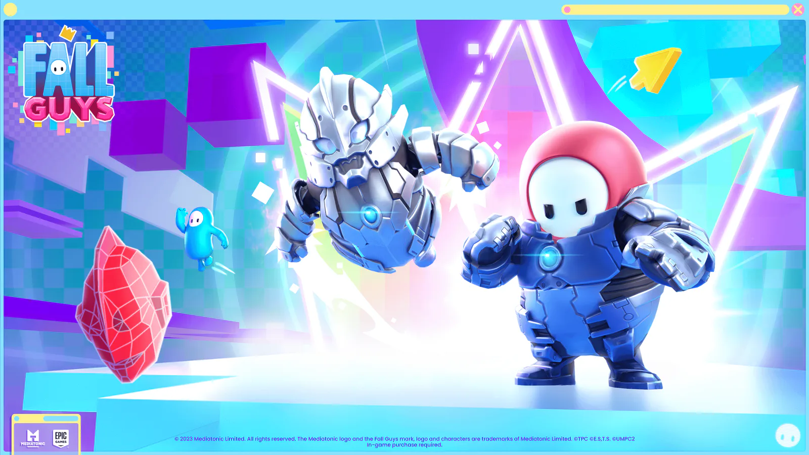 Ultraman lights up Fall Guys! artwork