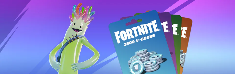 Redeem a Fortnite V-Bucks Card to Get the Color Splash Jellie Outfit!
