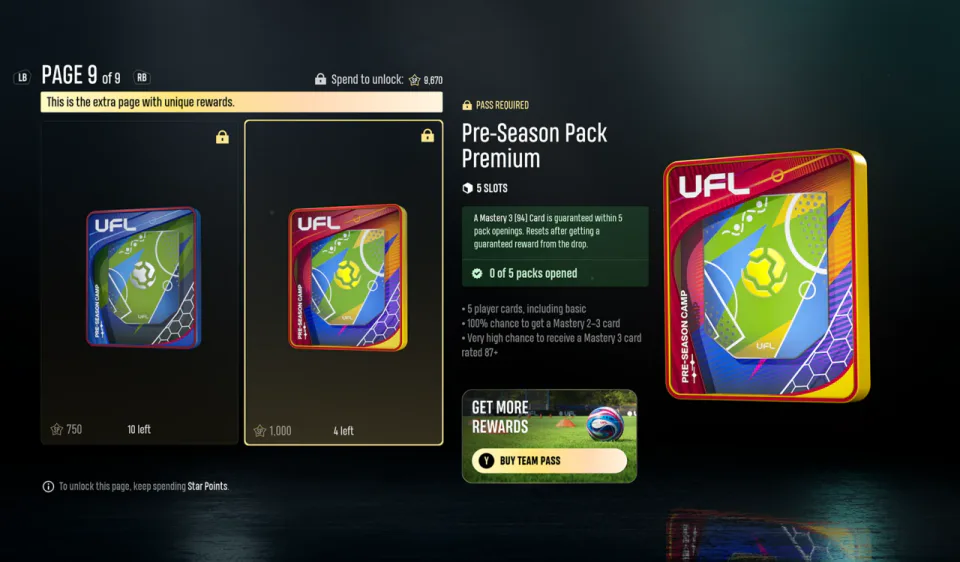 Build Up! Pre-Season Camp Team Pass Is Now Available in UFL image 009