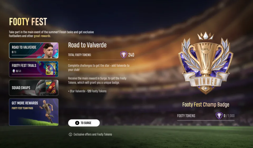 New Surge Event Is Now Live in UFL: Complete Challenges and Add Federico Valverde to Your Squad image 001