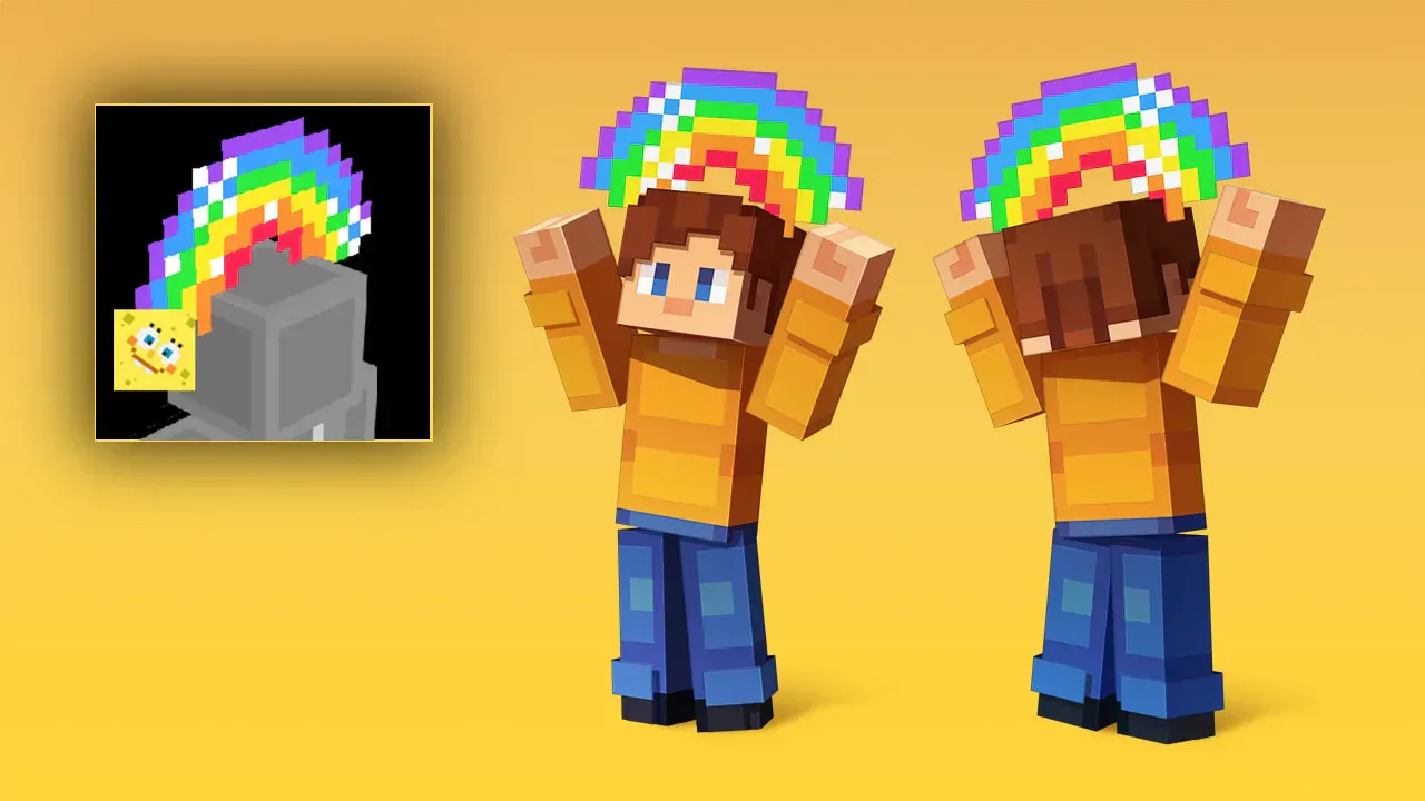 SpongeBob rainbow hat
