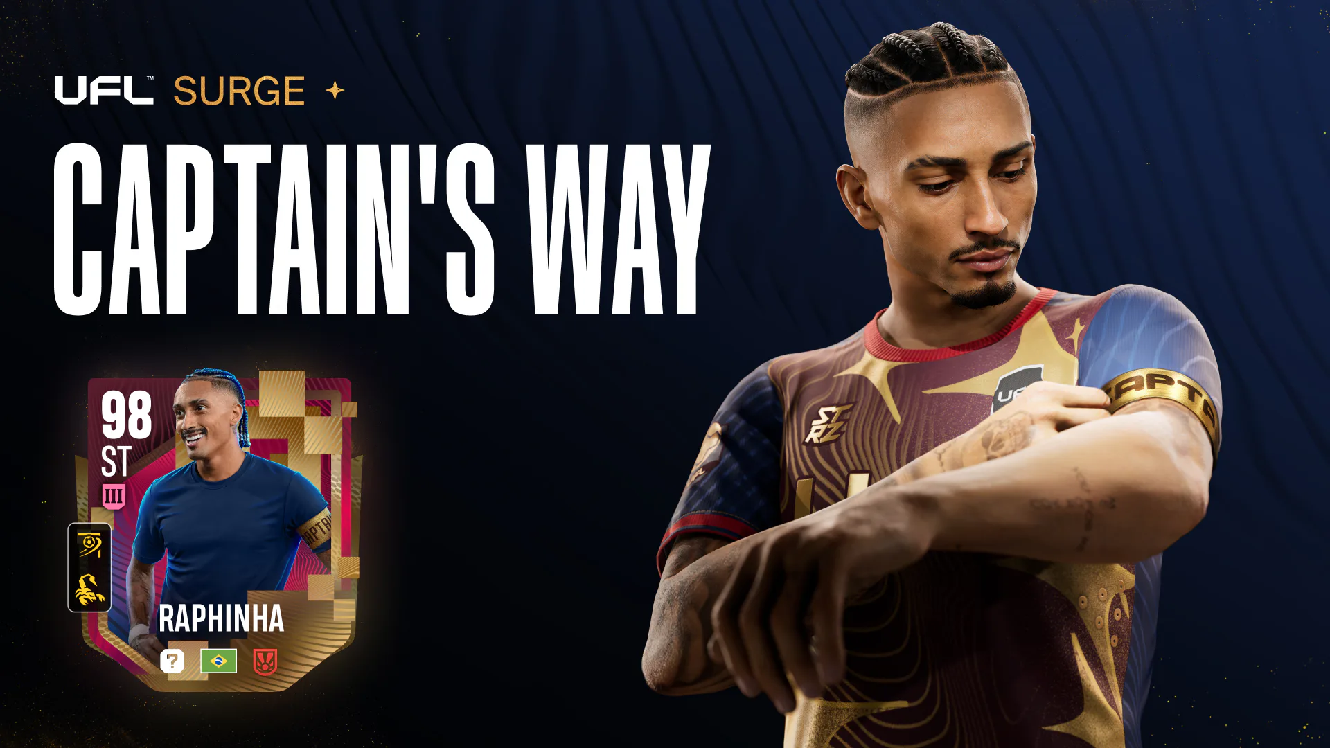 Captain’s Way: Raphinha Takes the Lead in a New Surge Event event artwork