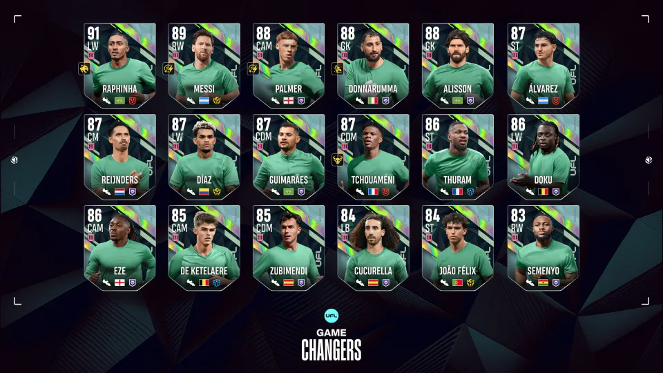 Power Up Your Lineup: Messi, A.Becker, and More in September Game Changers Pack 3!