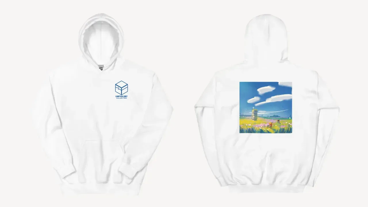 Limited Loot collection hoodie in white