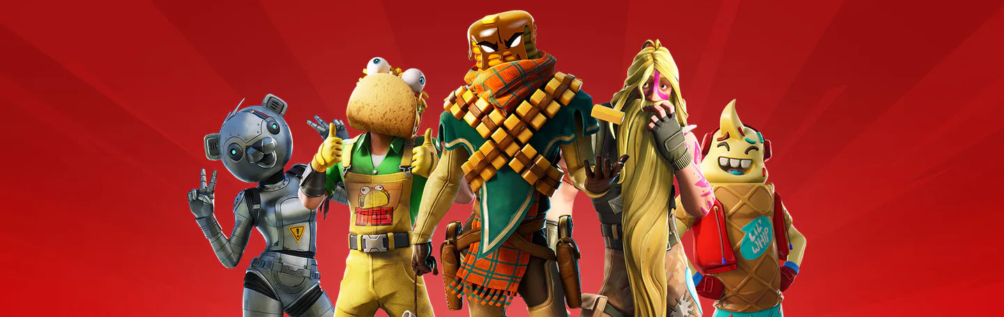 Fortnite Metal Team Leader, Guaco, Mancake, Bunker Jonesy, and Lil' Whip
